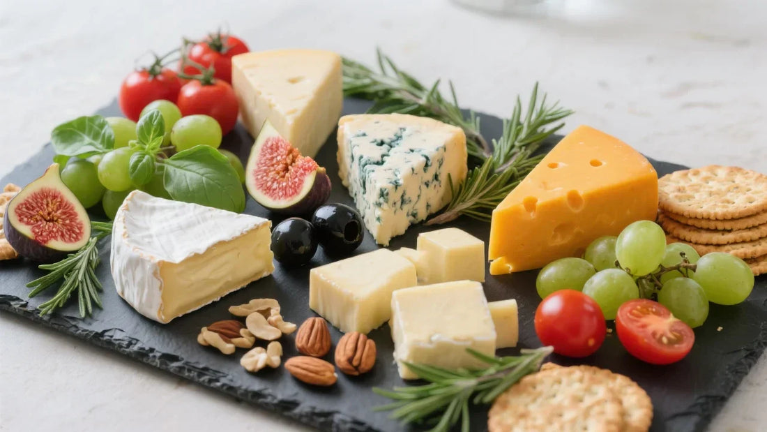 Large cheese board - source of biogenic amines (e.g. histamine)